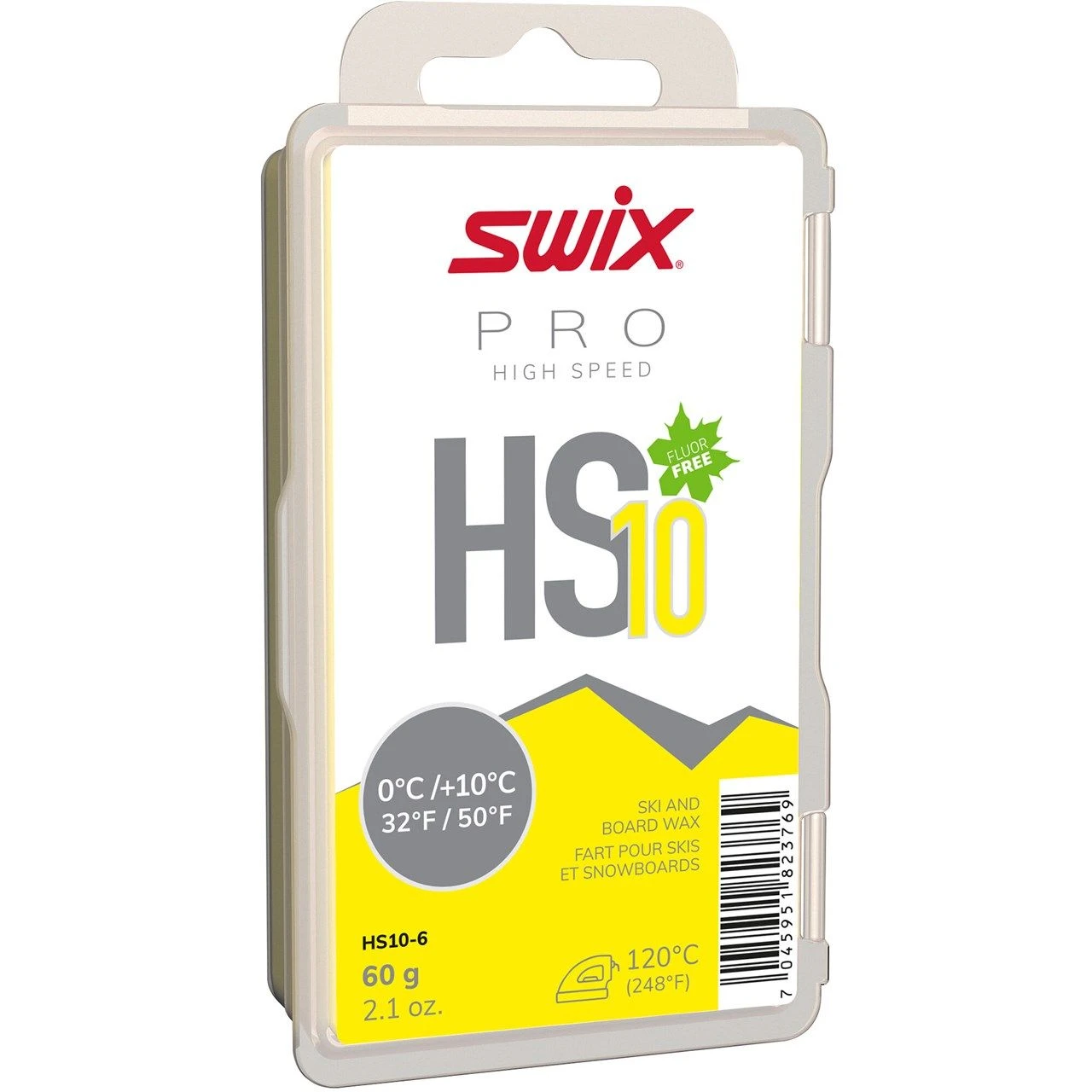 SWIX HS10-6 High Speed 10 Yellow Glider +10°...0°C, 60g 3 SWIX HS10-6 High Speed 10 Yellow Glider +10°...0°C, 60g