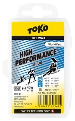 TOKO High Performance Hot Wax Blue -9°...-30°C, 40g