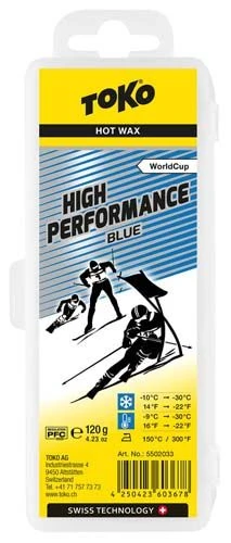 TOKO High Performance Hot Wax Blue -9°...-30°C, 120g