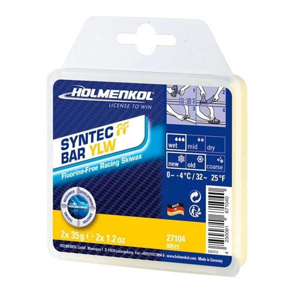 Holmenkol Syntec Bar FF YLW 0°...-4°C, 2x35 G 3 Holmenkol Syntec Bar FF YLW 0°...-4°C, 2x35 G