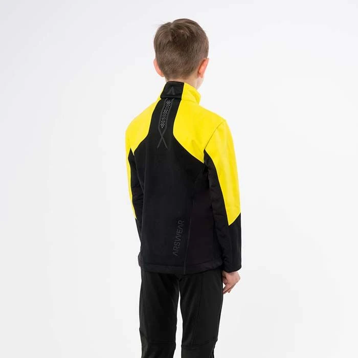 Arswear Kids Softshell Jacket Active, Yellow 4 Arswear Kids Softshell Jacket Active, Yellow - Image 2