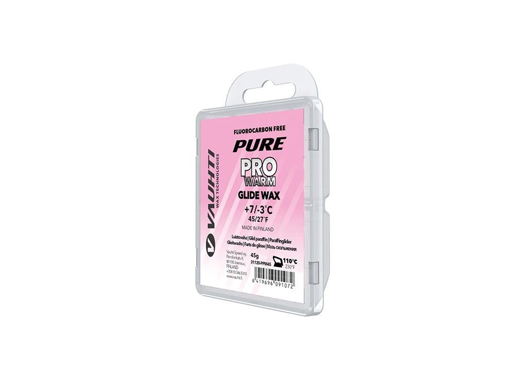 Vauhti Pure Pro Warm Parafiin , +7°...-3°C, 45g 3 Vauhti Pure Pro Warm Parafiin , +7°...-3°C, 45g