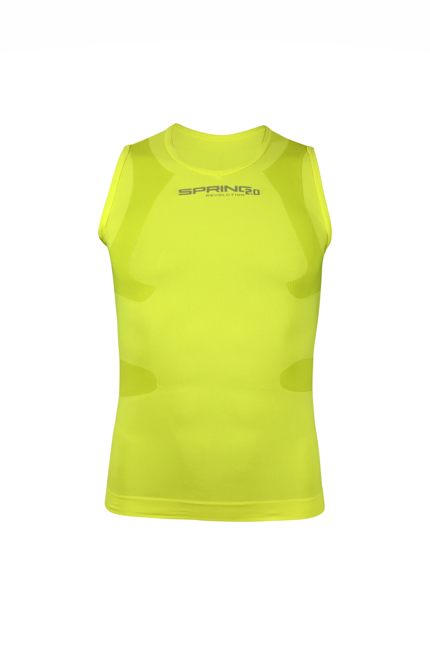 Spring Sleeveless Breeze T-shirt For Man, Yellow 3 Spring Sleeveless Breeze T-shirt For Man, Yellow
