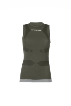 Spring Sleeveless T-shirt For Woman, Dark Grey