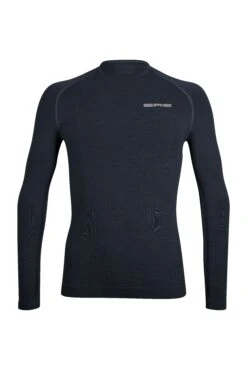 Spring Long Sleeve Training Top For Man, Navy Blue