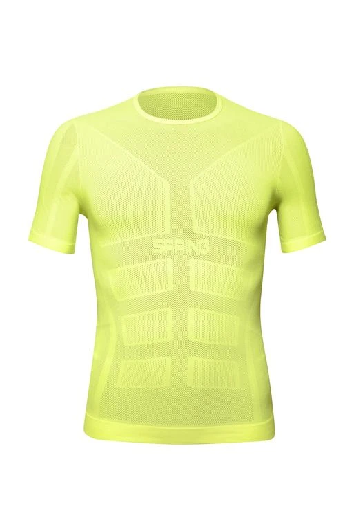 Spring Short Sleeve Training T-shirt For Man, Yellow 3 Spring Short Sleeve Training T-shirt For Man, Yellow