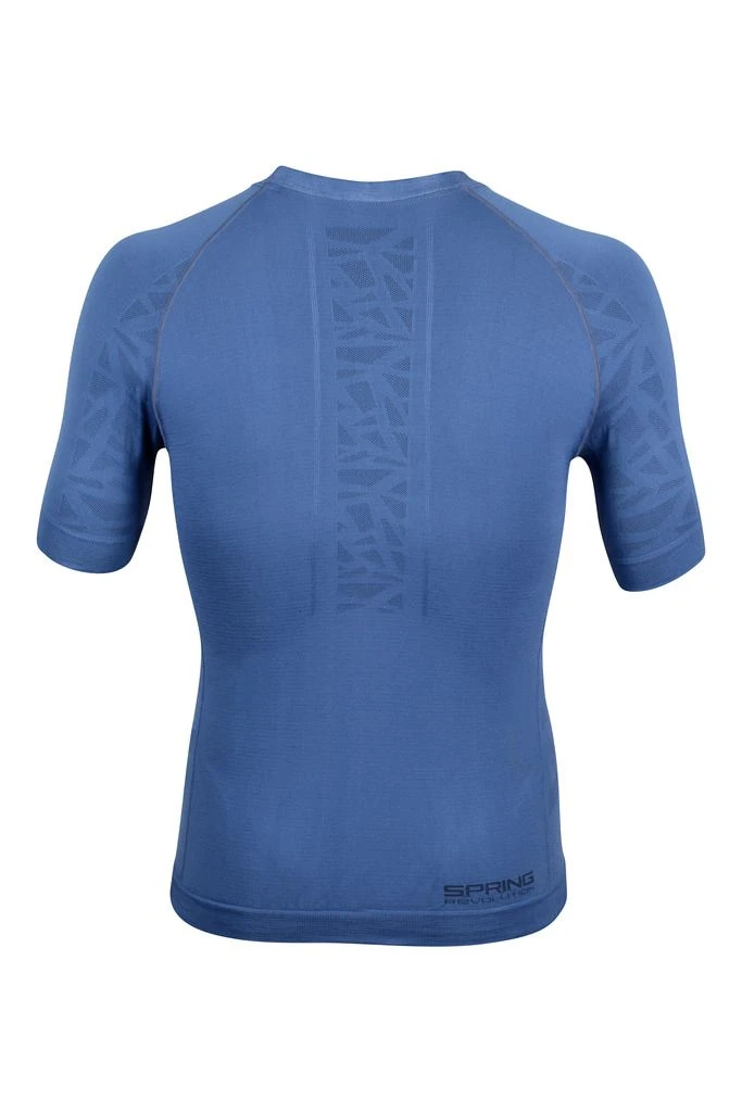 Spring Short Sleeve Training T-shirt For Man, Blue 4 Spring Short Sleeve Training T-shirt For Man, Blue - Image 2