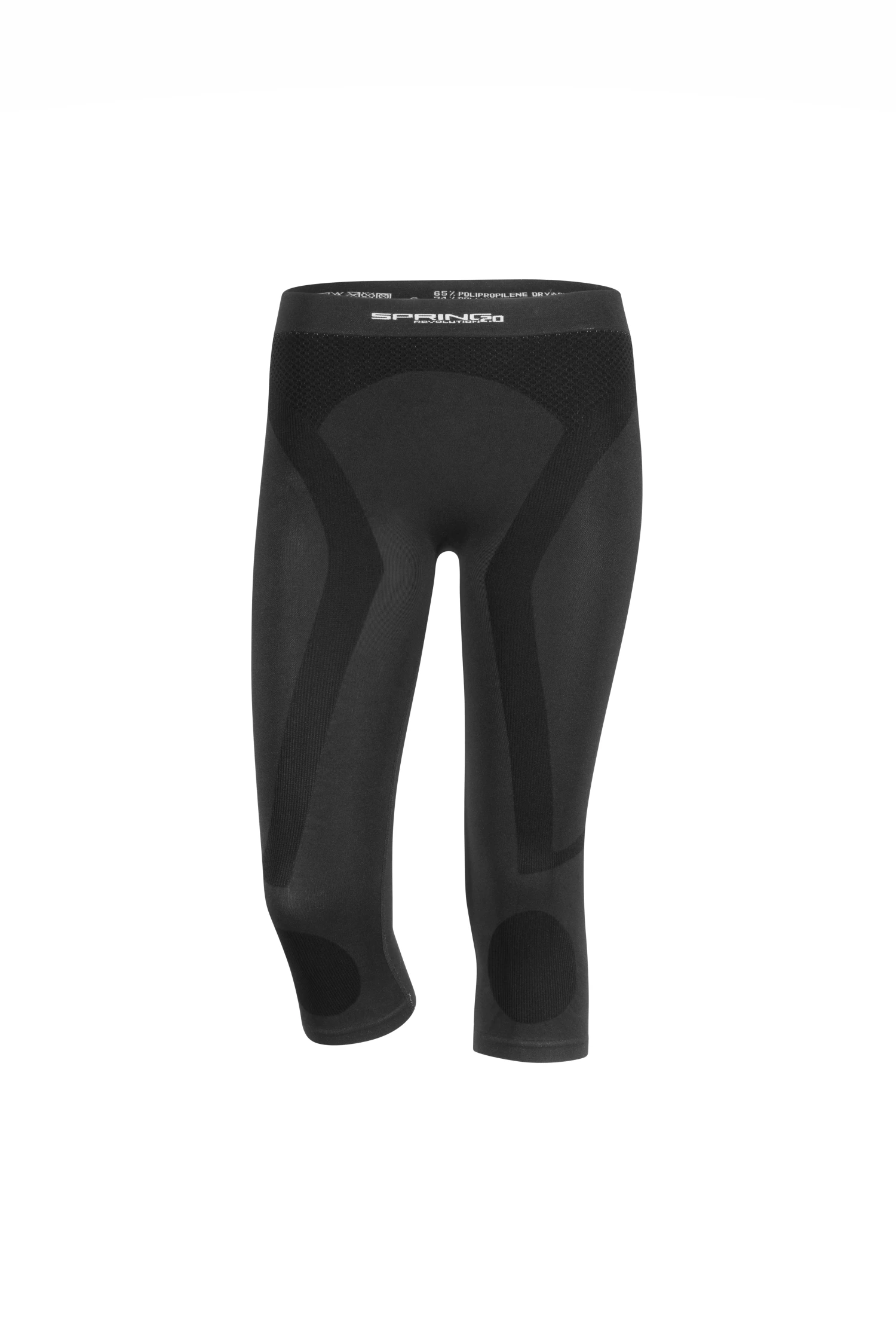 Spring Training Leggins 3/4 Length For Woman, Black 3 Spring Training Leggins 3/4 Length For Woman, Black