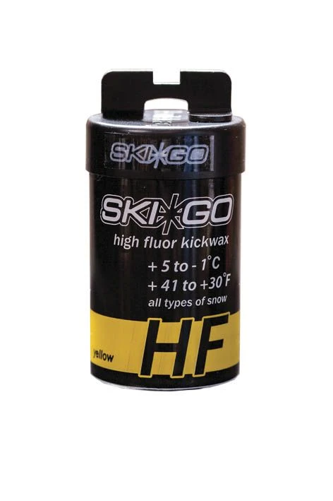 Ski-Go HF Fluoro Grip Wax Yellow +5...-1°C, 45g 3 Ski-Go HF Fluoro Grip Wax Yellow +5...-1°C, 45g